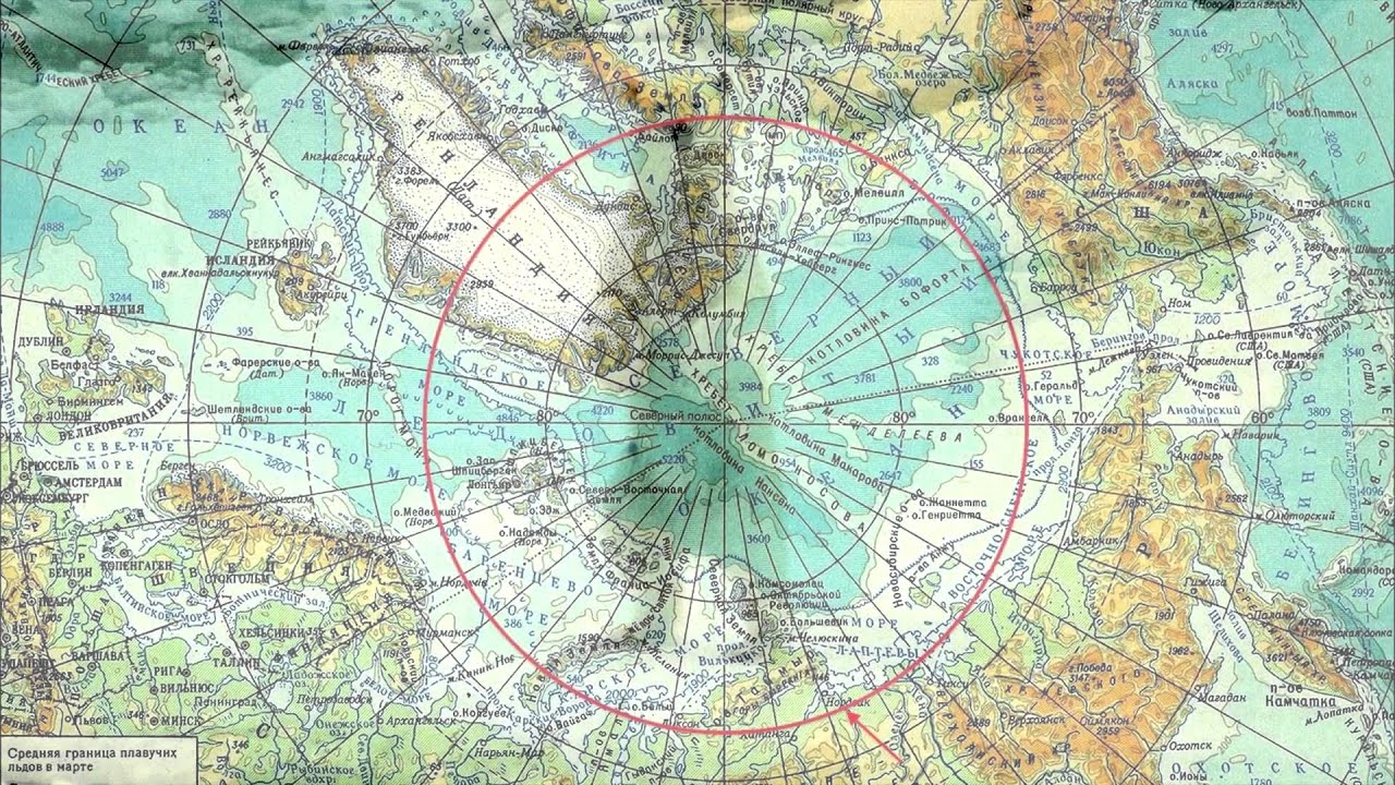 ДеньГероев19. Географическая карта глубин и высот